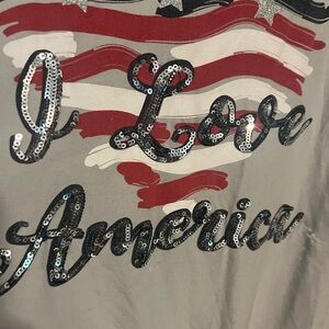 Blouse w/ sequence letters like new